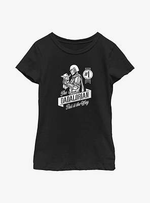 Star Wars The Mandalorian Side Shot Youth Girls T-Shirt