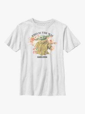 Star Wars The Mandalorian Floral Child Youth T-Shirt