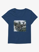 Jurassic World Dominion Parasaurolophus Rodeo Girls T-Shirt Plus