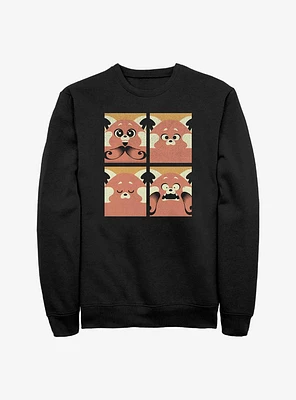 Disney Pixar Turning Red Faces Of Mei Sweatshirt