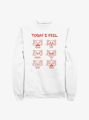 Disney Pixar Turning Red I Feel Sweatshirt