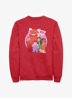 Disney Pixar Turning Red Panda Friends Sweatshirt
