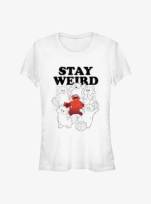 Disney Pixar Turning Red Stay Weird Girls T-Shirt
