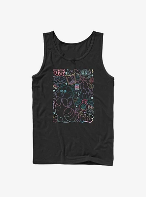 Disney Pixar Turning Red Neon Doodle Tank