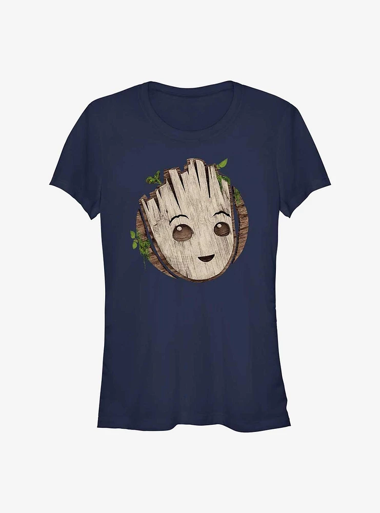 Marvel Guardians of the Galaxy Groot Head Girls T-Shirt