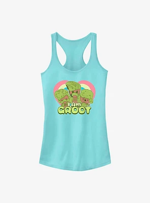Marvel Guardians of the Galaxy Groot Hearts Girls Tank