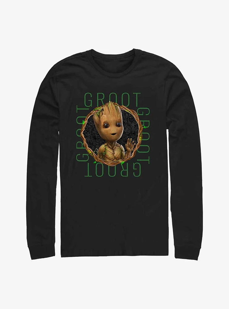 Marvel Guardians of the Galaxy Groot Focus Long Sleeve T-Shirt