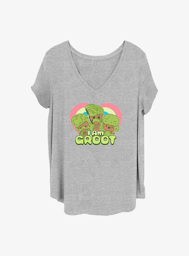 Marvel Guardians of the Galaxy Groot Hearts Girls T-Shirt Plus
