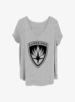 Marvel Guardians of the Galaxy Emblem Girls T-Shirt Plus
