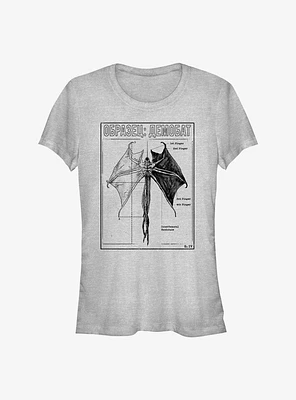 Stranger Things Demobat Girls T-Shirt
