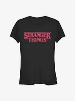 Stranger Things Drippy Logo Girls T-Shirt