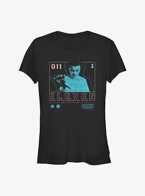 Stranger Things Eleven Infographic Girls T-Shirt