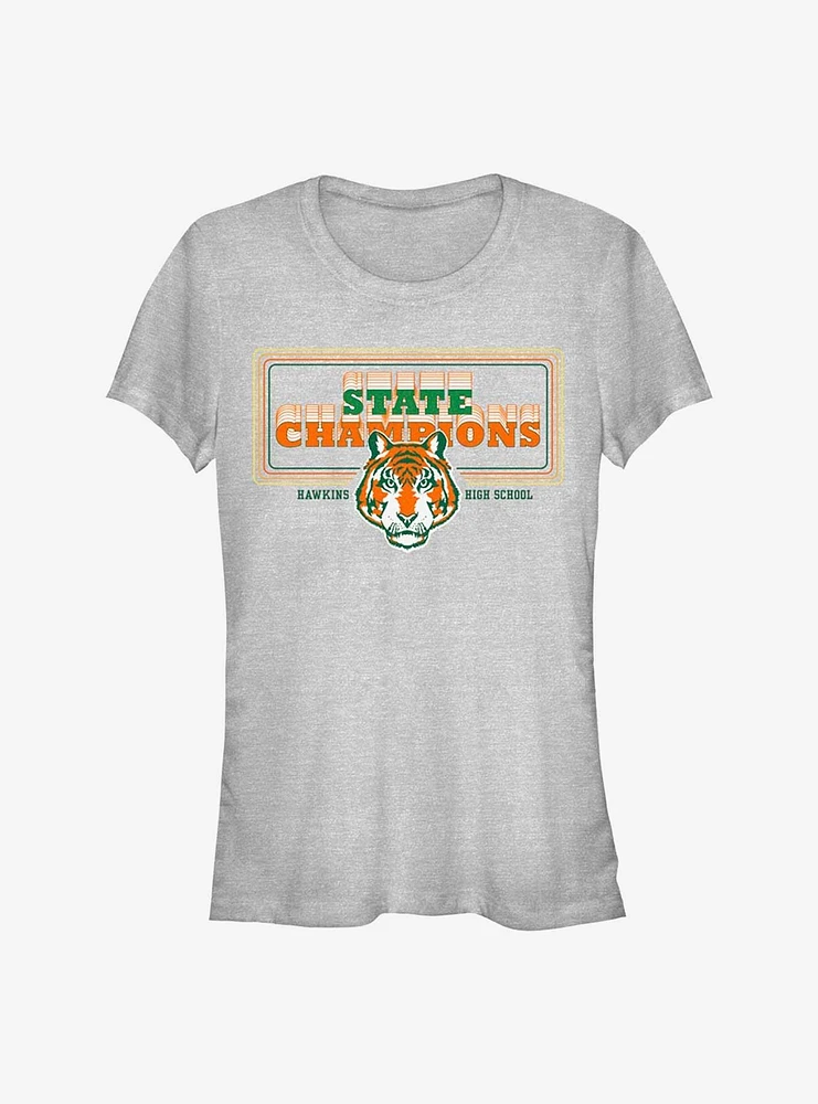 Stranger Things State Champions Girls T-Shirt