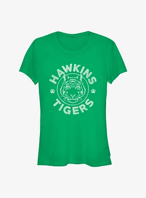 Stranger Things Hawkins Tigers Girls T-Shirt