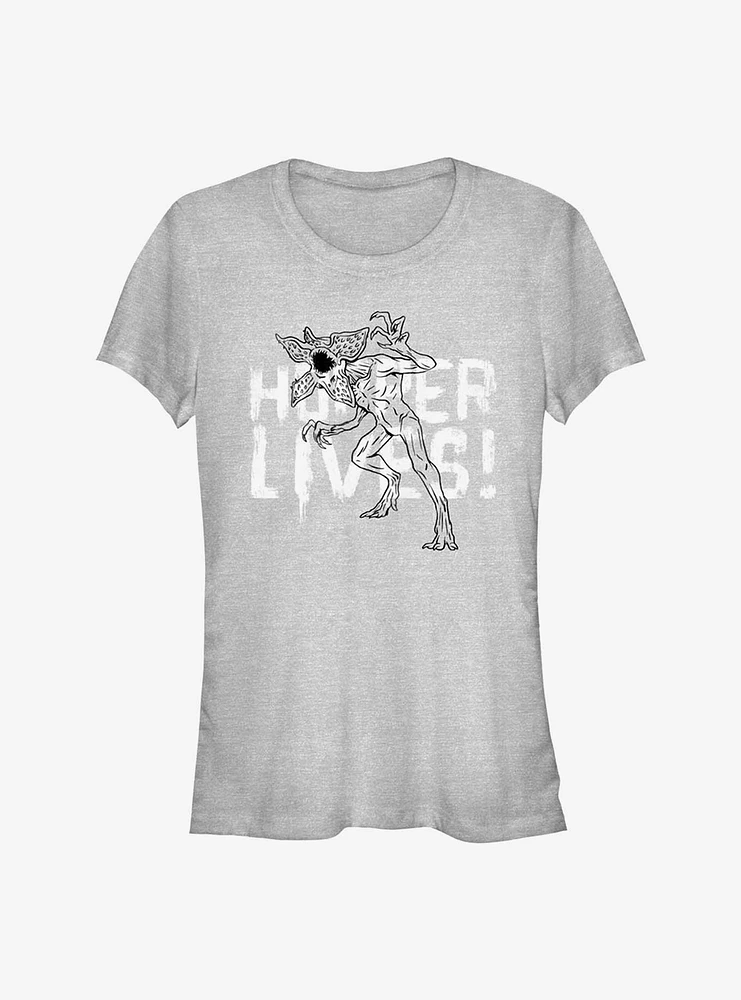 Stranger Things Hopper Lives Girls T-Shirt