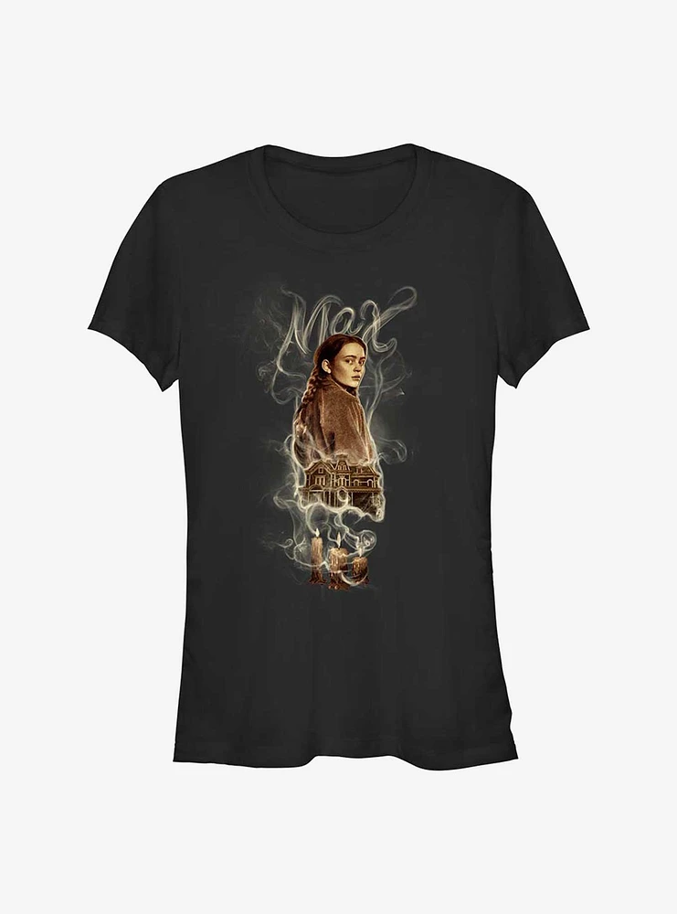 Stranger Things Max Smoke Girls T-Shirt