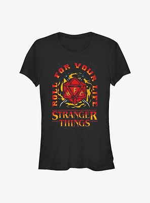 Stranger Things Fire And Dice Girls T-Shirt