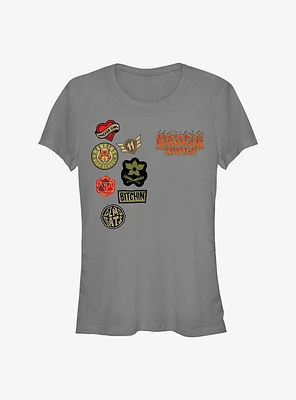Stranger Things Patches Girls T-Shirt