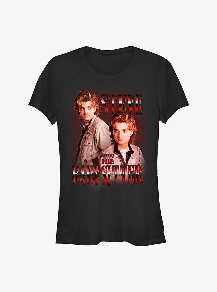 Stranger Things Steve The Babysitter Girls T-Shirt