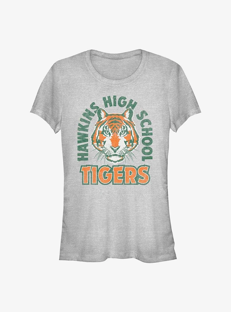 Stranger Things Hawkins High School Tigers Arch Girls T-Shirt