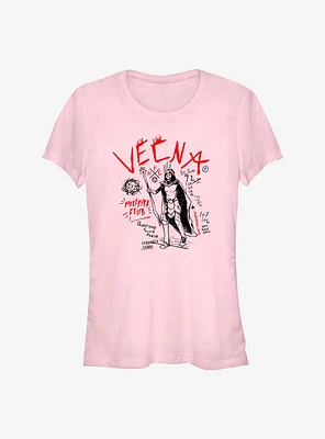 Stranger Things Vecna Doodles Girls T-Shirt