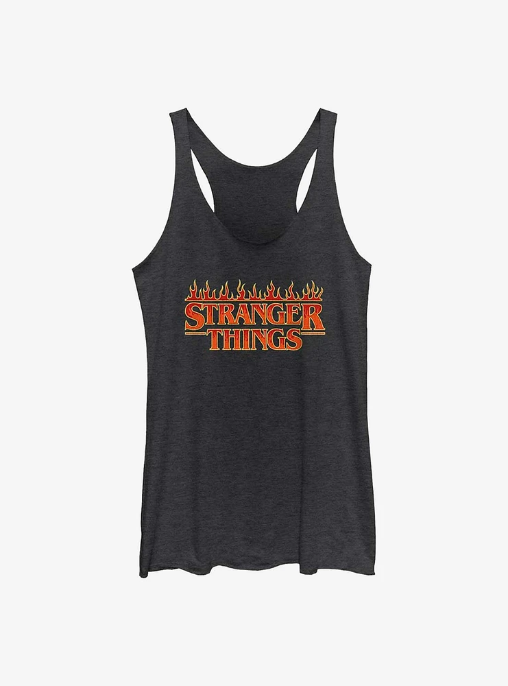 Stranger Things Fire Logo Girls Tank