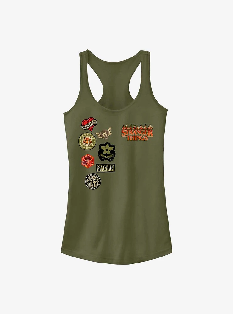 Stranger Things Patches Girls Tank