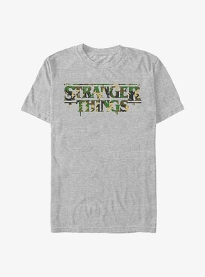 Stranger Things Camo Logo T-Shirt
