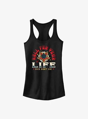 Stranger Things Roll For Your Life Girls Tank Top