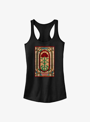 Stranger Things Stained Glass Rose Girls Tank Top