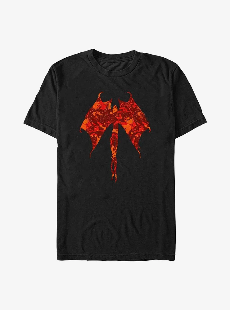 Stranger Things Demobat Pattern Fill T-Shirt