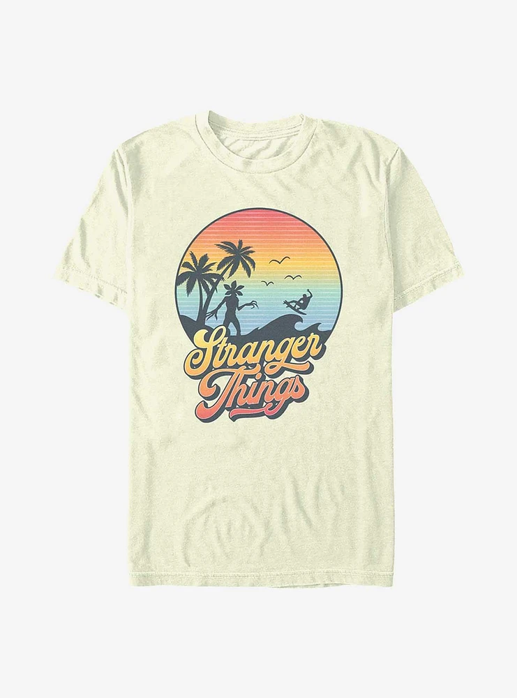 Stranger Things Retro Sun Demogorgon T-Shirt