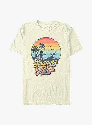 Stranger Things Retro Sun Demogorgon T-Shirt