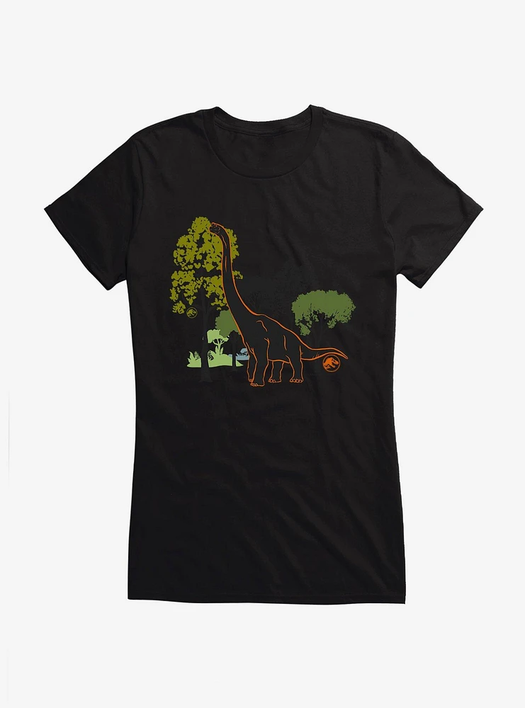 Jurassic World Brachiosaurus Habitat Girls T-Shirt