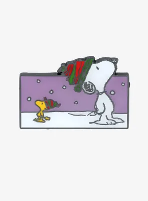 Peanuts Snoopy & Woodstock Snow Enamel Pin - BoxLunch Exclusive