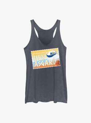 Marvel Thor: Love And Thunder Greetings From New Asgard Postcard Womens Tank Top