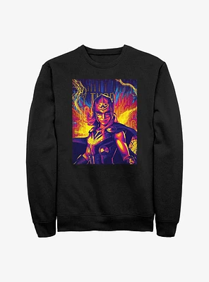 Marvel Thor: Love And Thunder Mighty Thor Lightning Sweatshirt