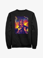 Marvel Thor: Love And Thunder Mighty Thor Lightning Sweatshirt