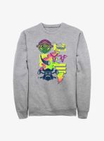 Marvel Thor: Love And Thunder New Asgard Neon Icons Sweatshirt