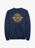 Marvel Thor: Love And Thunder Velkomnen Til New Asgard Badge Sweatshirt