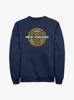 Marvel Thor: Love And Thunder Velkomnen Til New Asgard Badge Sweatshirt