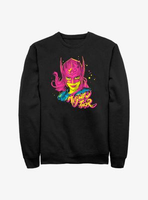 Marvel Thor: Love And Thunder Pop Art Mighty Thor Sweatshirt