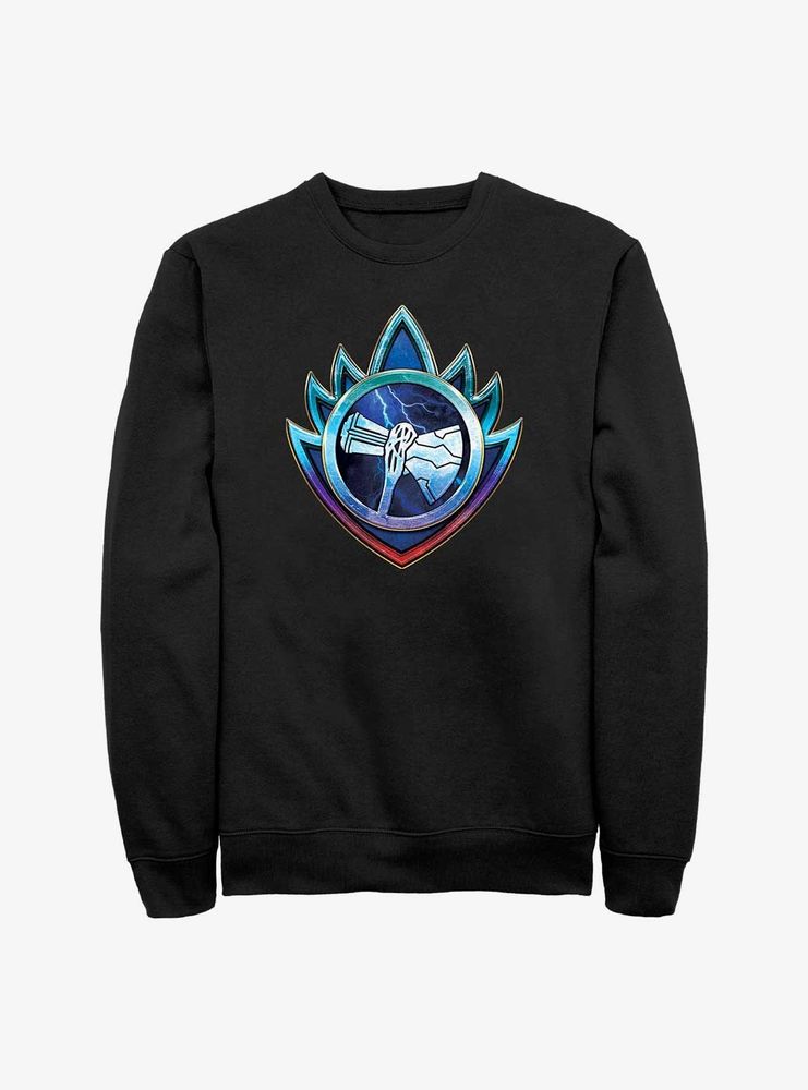 Marvel Thor: Love And Thunder Silver Stormbreaker Emblem Sweatshirt