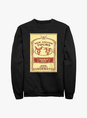 Marvel Thor: Love And Thunder New Asgard Tours Poster Sweatshirt