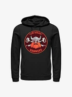 Marvel Thor: Love And Thunder New Asgard Hammers Badge Hoodie