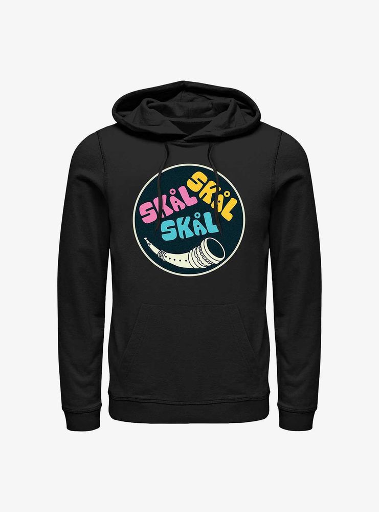 Marvel Thor: Love And Thunder Skal Badge Hoodie