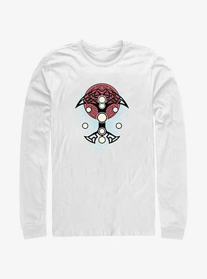 Marvel Thor: Love And Thunder Blue Splatter Cosplay Long Sleeve T-Shirt