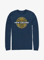 Marvel Thor: Love And Thunder Velkomnen Til New Asgard Badge Long Sleeve T-Shirt