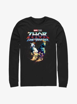 Marvel Thor: Love And Thunder Rainbow Goats Long Sleeve T-Shirt