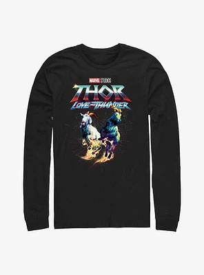 Marvel Thor: Love And Thunder Rainbow Goats Long Sleeve T-Shirt
